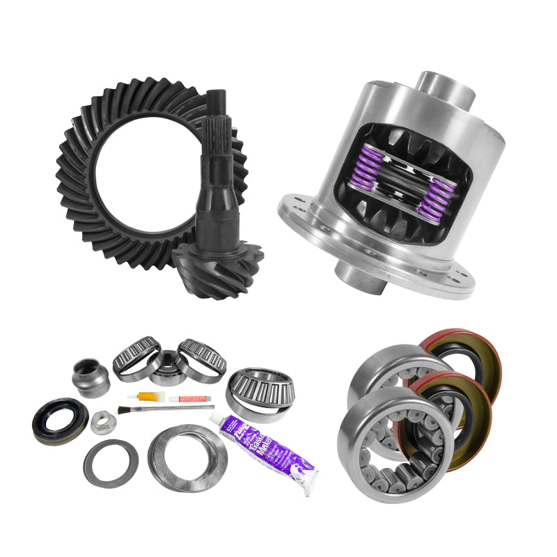 Load image into Gallery viewer, Yukon Gear 9.75in Ford 3.55 Rear Ring &amp; Pinion Install Kit 34 Spline Positraction Axle Bearings
