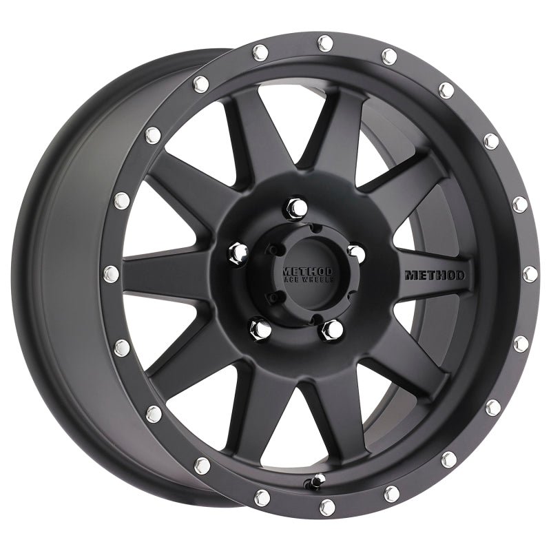 Load image into Gallery viewer, Method MR301 The Standard 17x8.5 0mm Offset 8x6.5 130.81mm CB Matte Black Wheel

