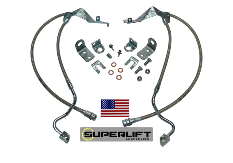 Load image into Gallery viewer, Superlift 05-07 Ford F-250/F-350 w/ 4-8in Lift Kit (Pair) Bullet Proof Brake Hoses
