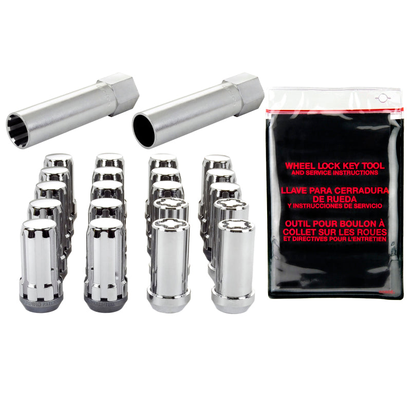 Load image into Gallery viewer, McGard SplineDrive Tuner 5 Lug Install Kit w/Locks &amp; Tool (Cone) 1/2-20 / 13/16 Hex - Chrome
