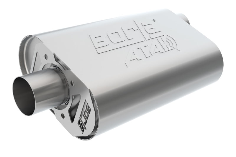 Load image into Gallery viewer, Borla CrateMuffler Big Block Mopar 383/413/426/440 2.5in Offset/Center 14inx4.35inx9in Oval Muffler
