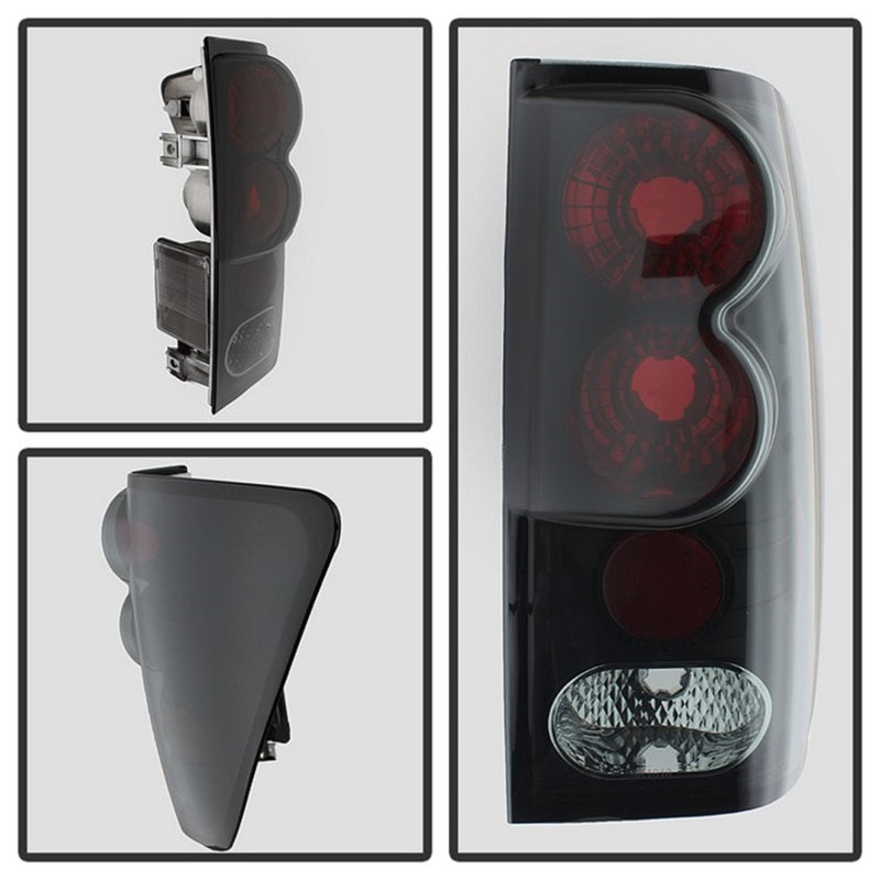 Load image into Gallery viewer, Spyder Nissan Titan 04-14 Euro Style Tail Lights Black Smoke ALT-YD-NTI04-BSM
