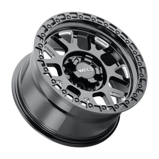 Weld Off-Road W105 17X10 Cinch 5X114.3 5X127 ET-25 BS4.50 Satin Black MIL / Gloss Black 78.1