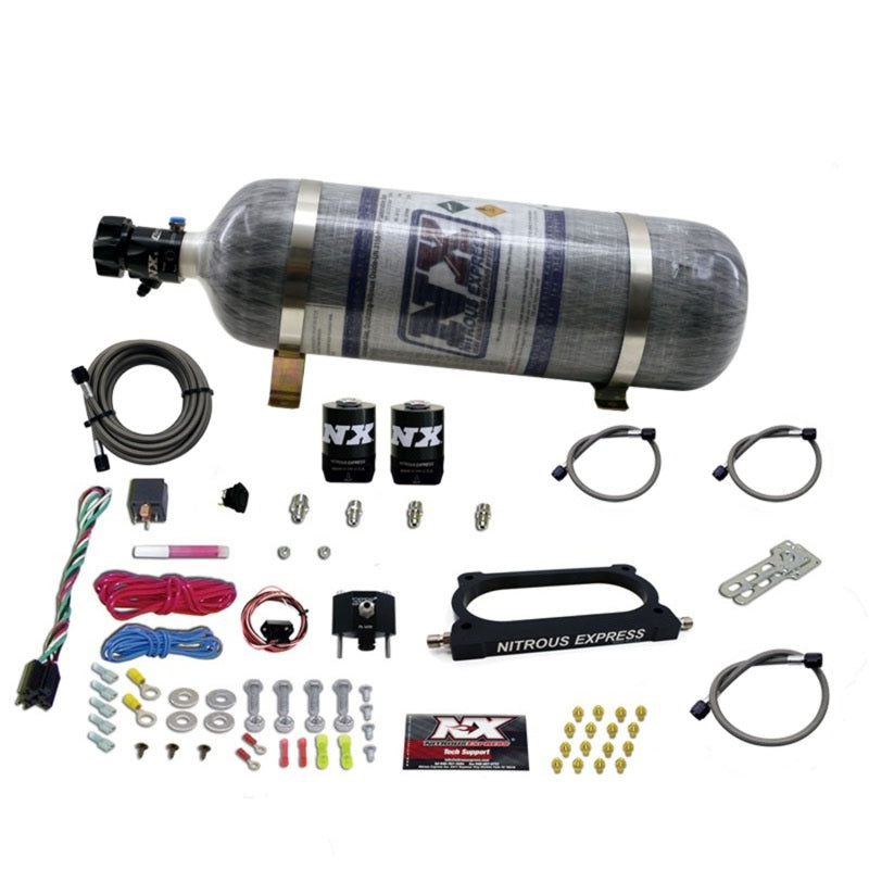 Load image into Gallery viewer, Nitrous Express 07-14 Ford Mustang GT500 Nitrous Plate Kit (50-250HP) w/Composite Bottle
