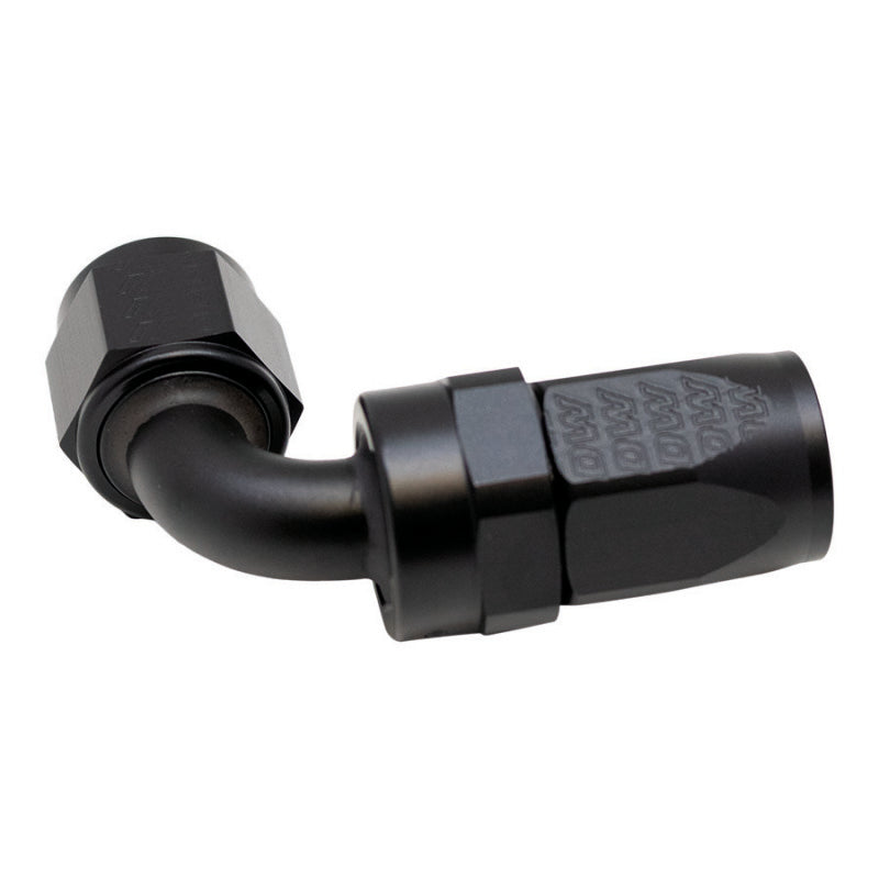 Load image into Gallery viewer, DeatschWerks 8AN Female Swivel 90-Degree Hose End CPE - Anodized Matte Black
