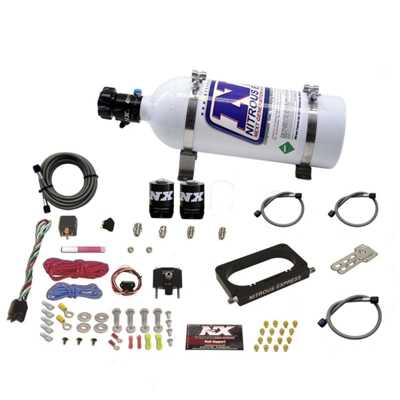 Load image into Gallery viewer, Nitrous Express 96-04 Ford Mustang Cobra/Mach 1 4 Valve Nitrous Kit (50-300HP) w/5lb Bottle
