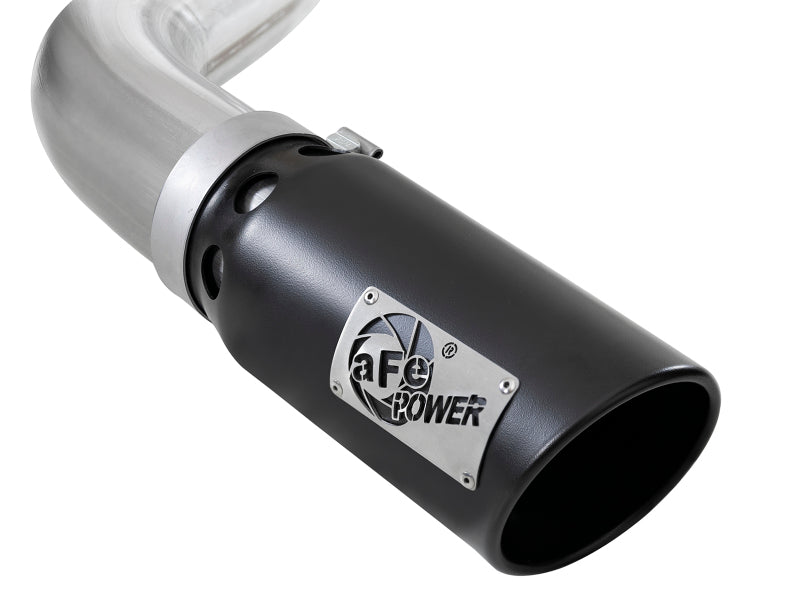 Load image into Gallery viewer, aFe Large Bore-HD 4in 409 SS DPF-Back Exh 18-19 Ford F-150 V6-3.0L (td) w/ Black Tip
