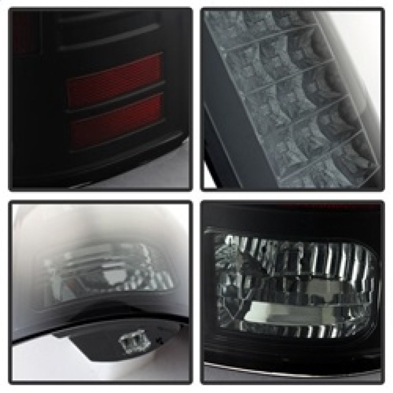 Load image into Gallery viewer, Spyder Dodge Ram 1500 09-14 LED Tail Lights Incandescent- Blk Smke ALT-YD-DRAM09-LED-BSM
