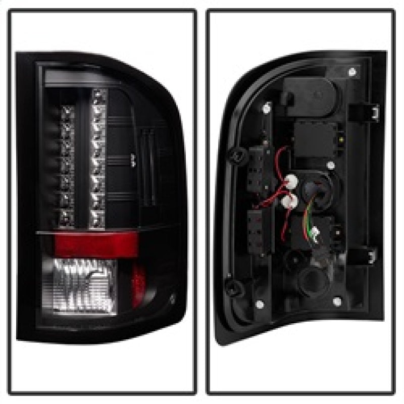 Load image into Gallery viewer, Spyder Chevy Silverado 07-13 LED Tail Lights Blk ALT-YD-CS07-LED-BK
