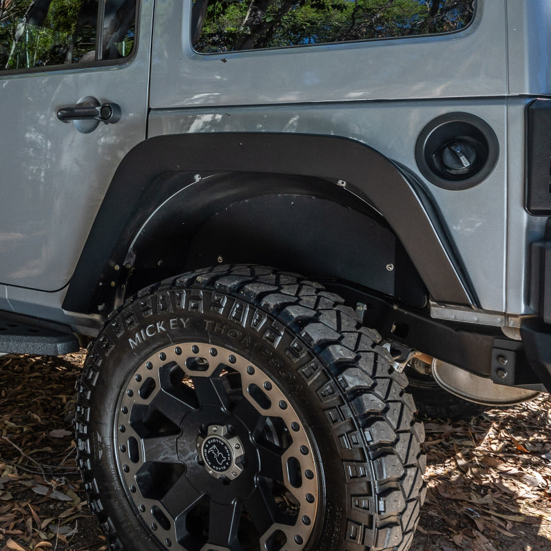 Load image into Gallery viewer, Go Rhino 07-18 Jeep Wrangler JK/JKU Trailline Rear Fenders 3 inch
