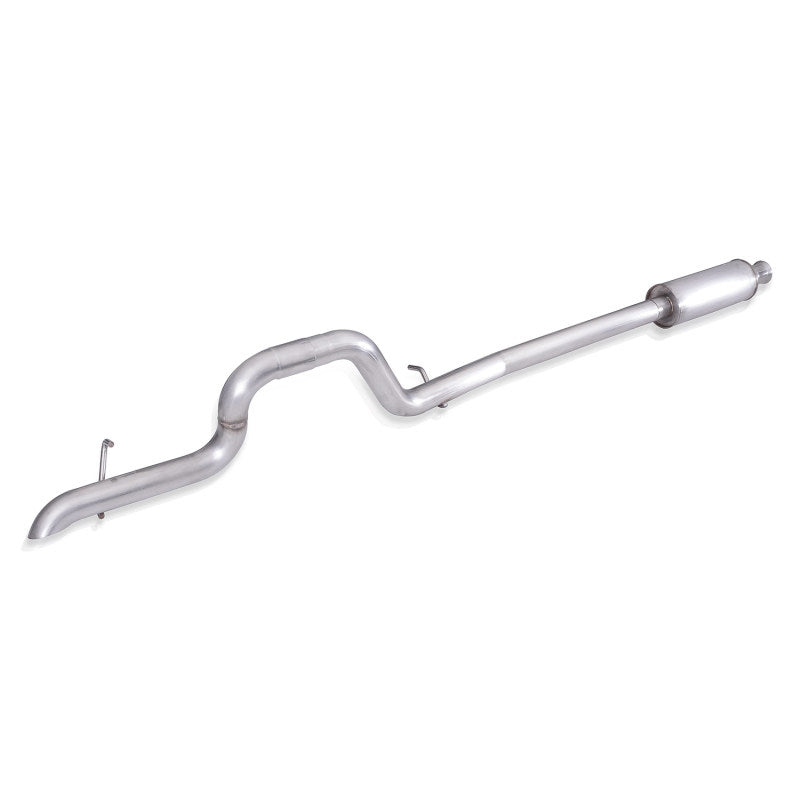 Load image into Gallery viewer, Stainless Works 2018+ Jeep Wrangler JL 304SS Factory Connect 2.5in Cat Back Dump Exhaust System
