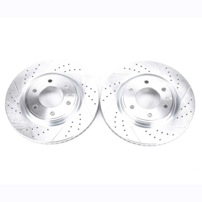 Load image into Gallery viewer, Power Stop 08-10 Infiniti QX56 Front Evolution Drilled &amp; Slotted Rotors - Pair
