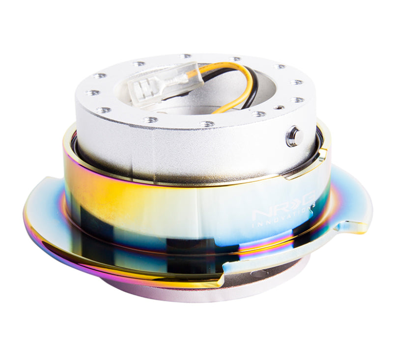 Load image into Gallery viewer, NRG Quick Release Gen 2.5 - Silver Body / Neochrome Ring

