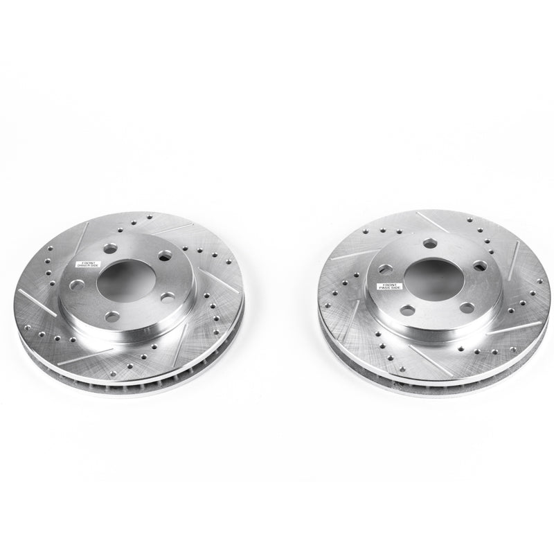 Load image into Gallery viewer, Power Stop 97-05 Buick Century Front Evolution Drilled &amp; Slotted Rotors - Pair
