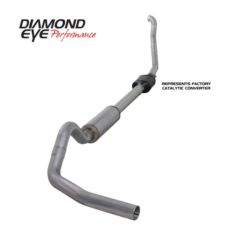 Load image into Gallery viewer, Diamond Eye KIT 4in Turbo Back Single AL: 94-97 FORD 7.3L F250/F350 PWRSTROKE NFS W/ CARB EQUIV STDS
