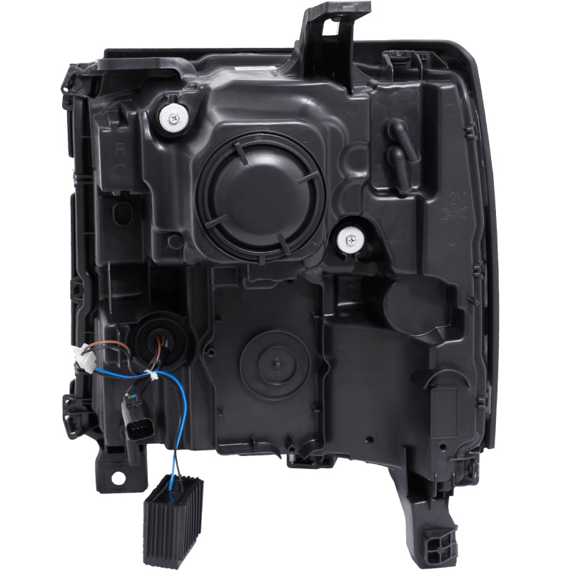 Load image into Gallery viewer, ANZO 16-17 Chevy Silverado 1500 Projector Headlights Plank Style Design Chrome w/ Amber
