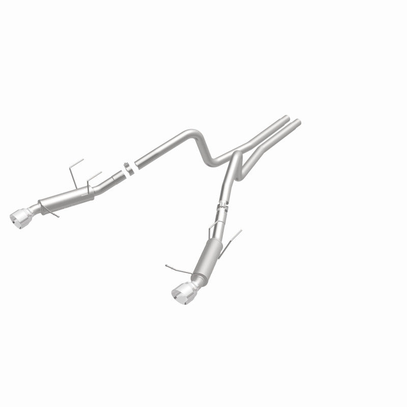 Load image into Gallery viewer, Magnaflow 2014 Ford Mustang V6 3.7L Comp Series Dual Split Rear Polished Stainless C/B Perf Exhaust
