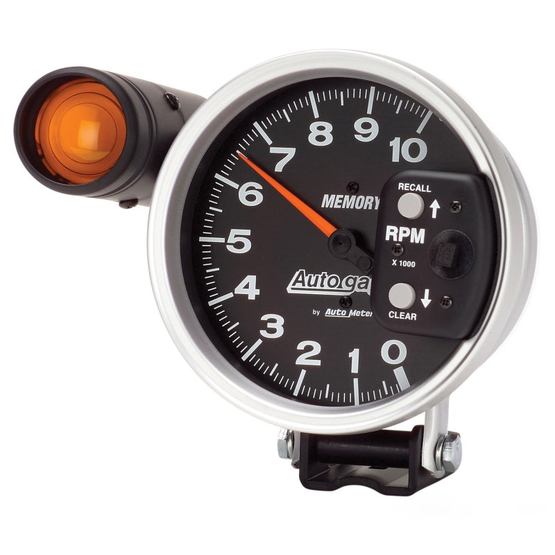 Load image into Gallery viewer, Autometer 5 inch 10K RPM w/ Monster Shift Lite / Memory Pedestal Tachometer
