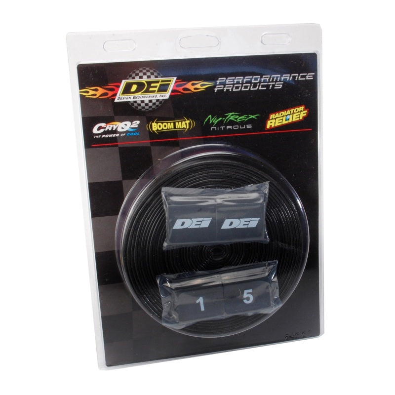 Load image into Gallery viewer, DEI Silicone Protect-A-Sleeve 3/8in - Silicone Fiberglass - 50ft - Black
