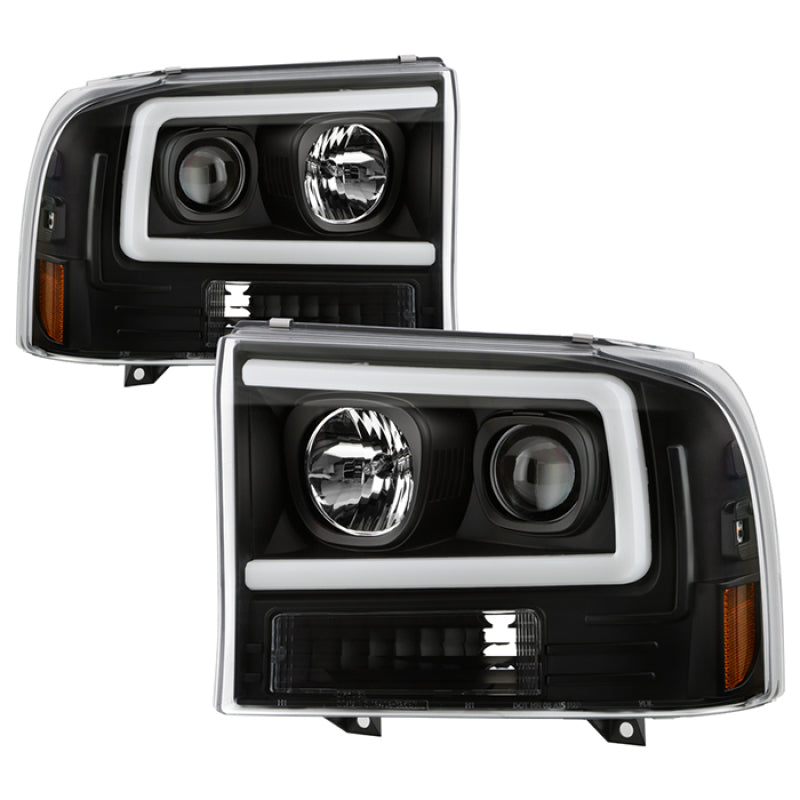 Load image into Gallery viewer, Spyder Ford F-250 99-04/Excursion 00-04 1 Piece LED Headlights - Black PRO-YD-FF25099V2PL-BK
