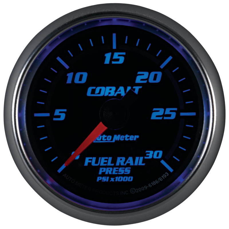 Load image into Gallery viewer, Autometer Cobalt 52mm 0-30,000 PSI F/S Electronic Diesel Fuel Rail Pressure Gauge (Cummins 5.9L)
