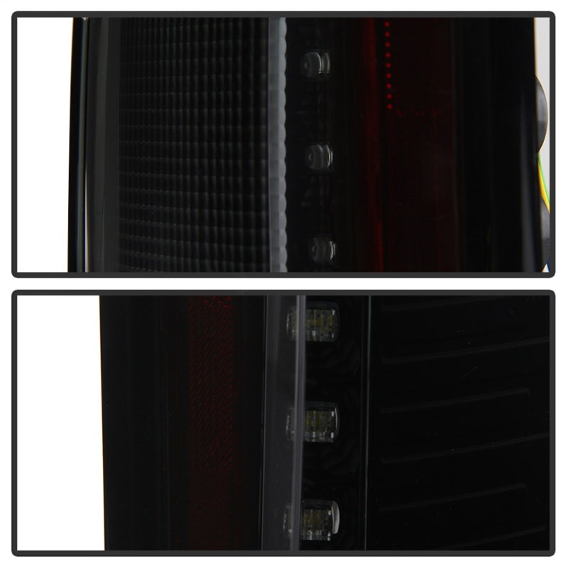 Load image into Gallery viewer, Spyder 15-17 Ford F-150 LED Tail Lights (w/Blind Spot) - Black Smoke (ALT-YD-FF15015BS-LBLED-BSM)
