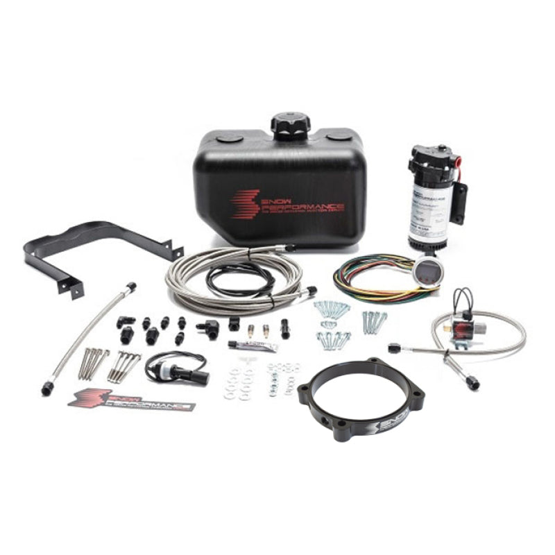 Load image into Gallery viewer, Snow Performance Stage 2 Boost Cooler 105mm Hellcat Water-Methanol Injection Kit w/ SS Braided Line
