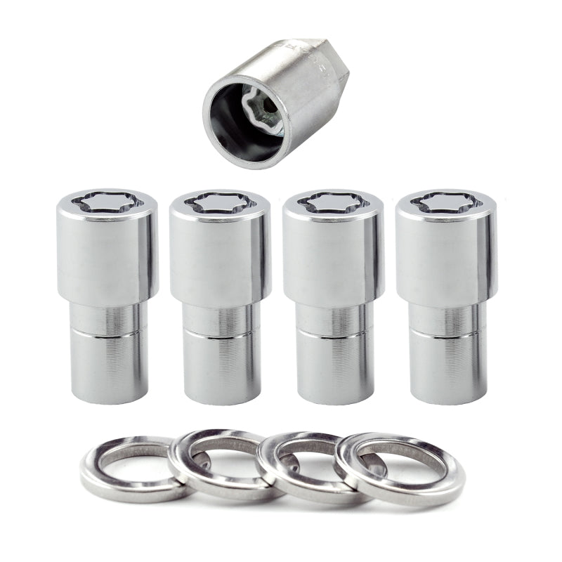 Load image into Gallery viewer, McGard Wheel Lock Nut Set - 4pk. (Long Shank Seat) 7/16-20 / 13/16 Hex / 1.75in. Length - Chrome
