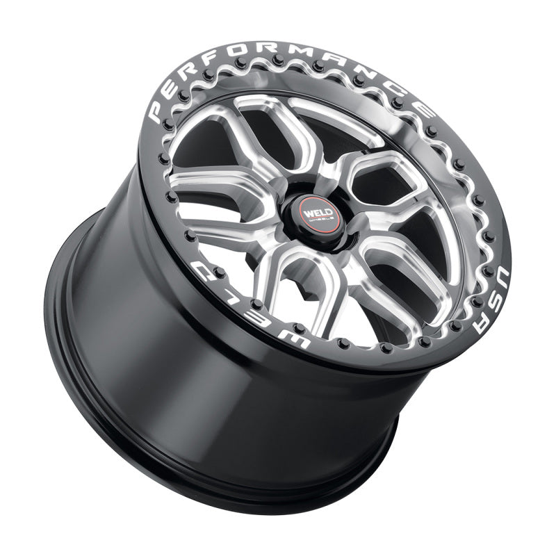 Load image into Gallery viewer, Weld S907 18X10 Laguna Beadlock 5X112 ET40 BS7.1 Gloss Black MIL Dia 78.1
