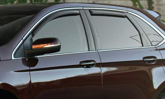 AVS 11-18 Jeep Grand Cherokee (Not L Model) Ventvisor In-Chnl FRT & RR Window Deflectors 4pc - Smoke