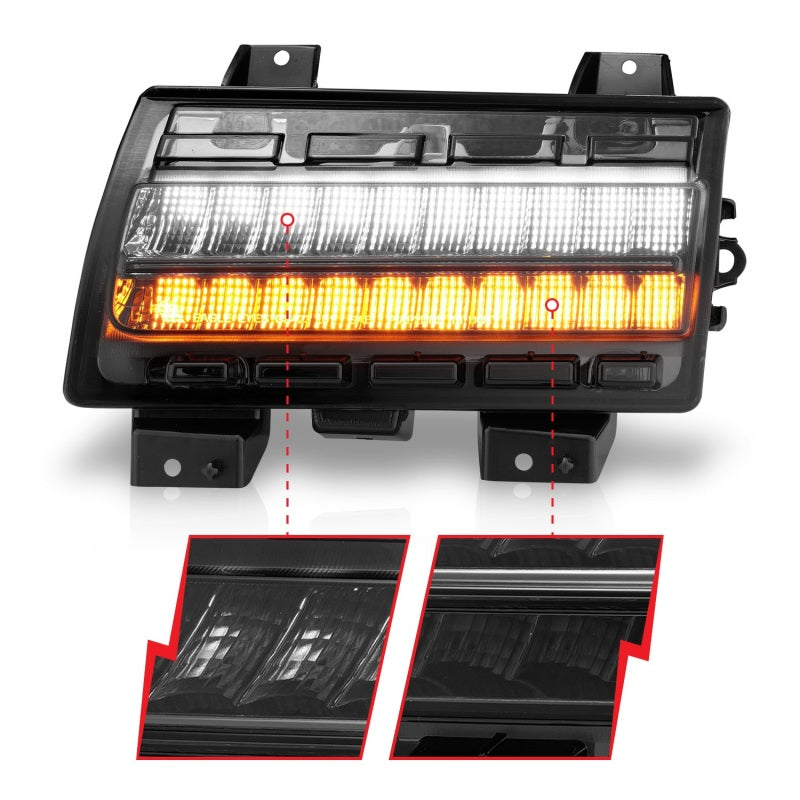 Load image into Gallery viewer, ANZO Wrangler 18-21/Gladiator 20+ LED Side Marker Lights Smoke w Sequential Signal
