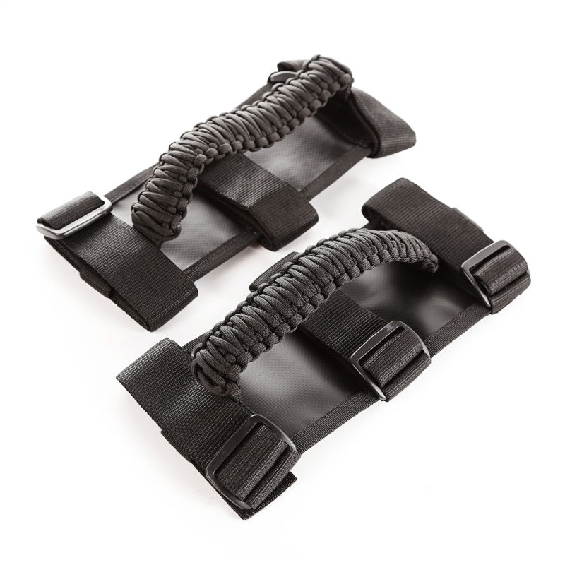 Load image into Gallery viewer, Rugged Ridge Paracord Grab Handles Black/Black Pair
