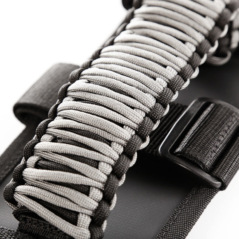 Load image into Gallery viewer, Rugged Ridge Paracord Grab Handles Gray/Black Pair
