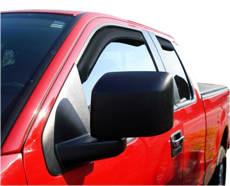 Load image into Gallery viewer, AVS 04-14 Ford F-150 Supercab Ventvisor In-Channel Front &amp; Rear Window Deflectors 4pc - Smoke
