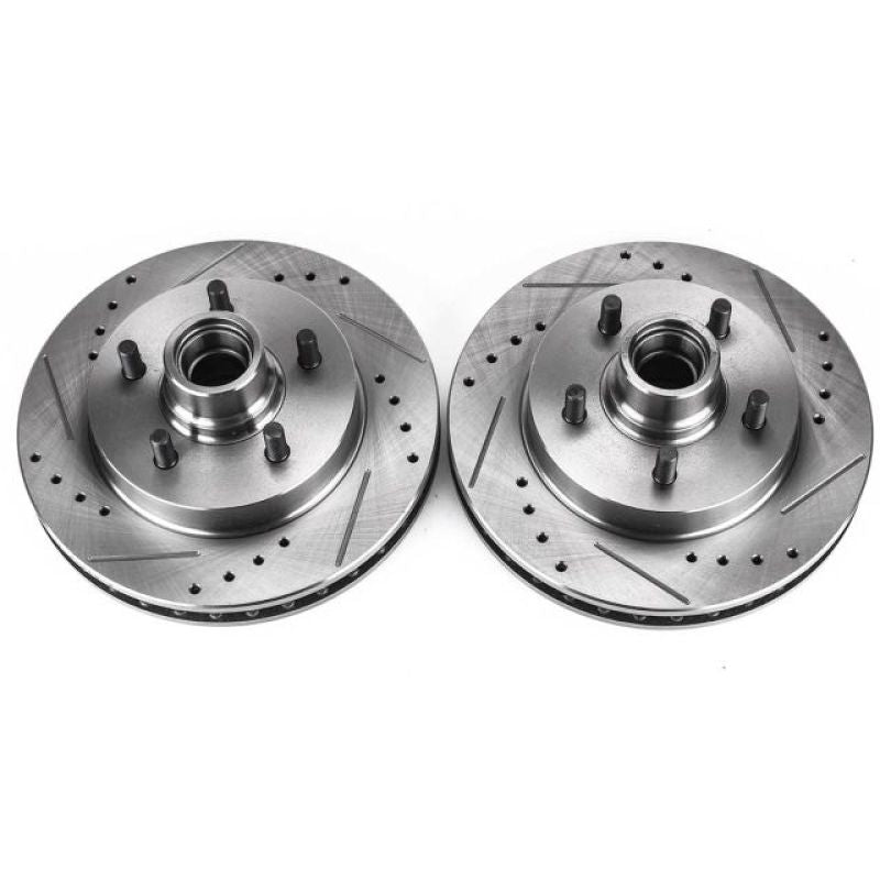 Load image into Gallery viewer, Power Stop 98-02 Chevrolet Camaro Rear Evolution Drilled &amp; Slotted Rotors - Pair
