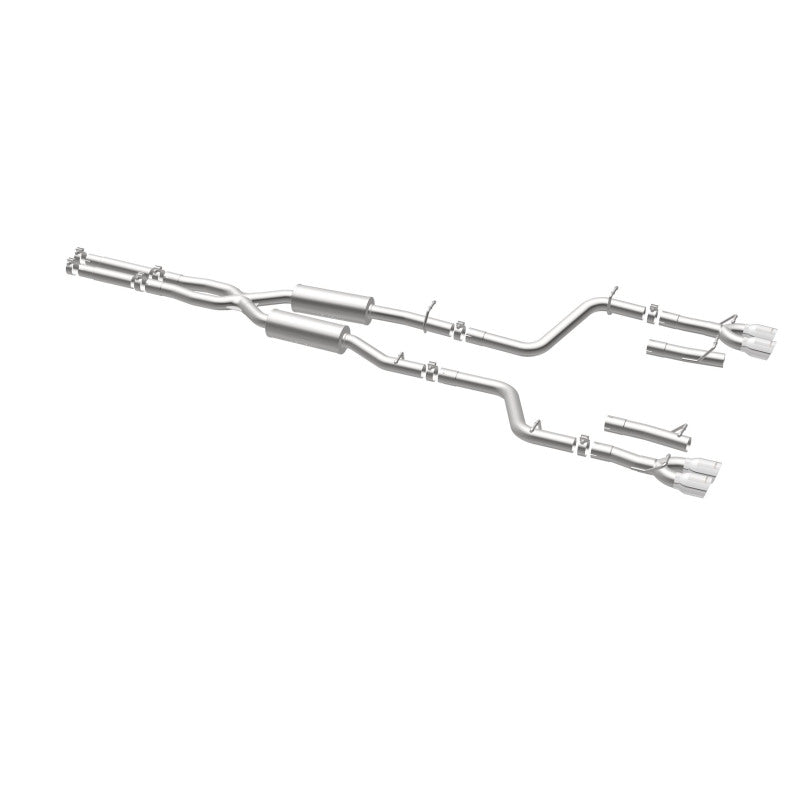 Load image into Gallery viewer, MagnaFlow Cat-Back, SS, 2.5in, Quad Split Rear 3.5in Tip 2015 Dodge Challenger 3.6L V6
