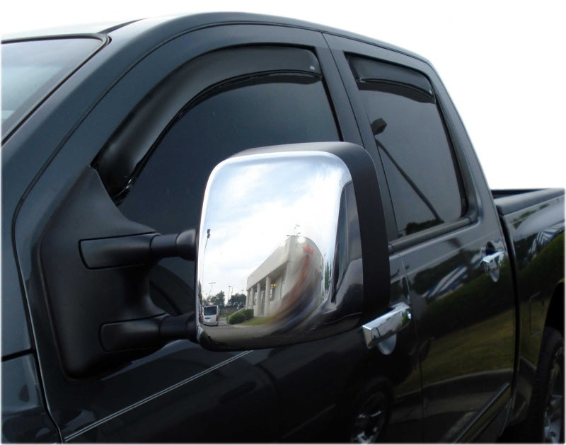 Load image into Gallery viewer, AVS 04-15 Nissan Titan Crew Cab Ventvisor In-Channel Front &amp; Rear Window Deflectors 4pc - Smoke
