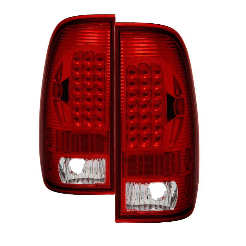 Load image into Gallery viewer, xTune Ford F150 Styleside 97-03 Super Duty 99-07 LED Tail Lights Red Smoke ALT-ON-FF15097-LED-RC
