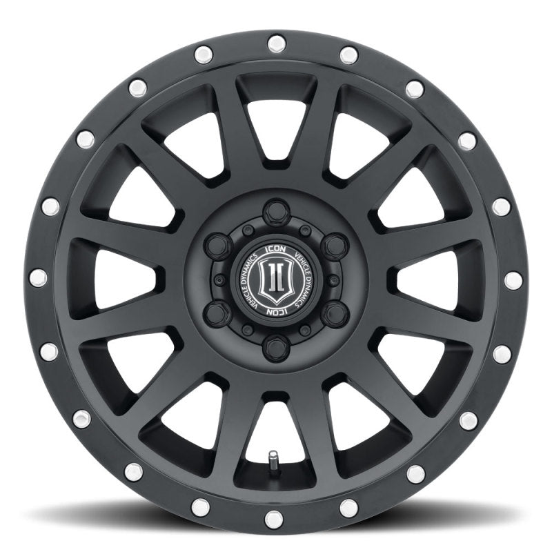 Load image into Gallery viewer, ICON Compression 18x9 6x5.5 0mm Offset 5in BS Satin Black Wheel
