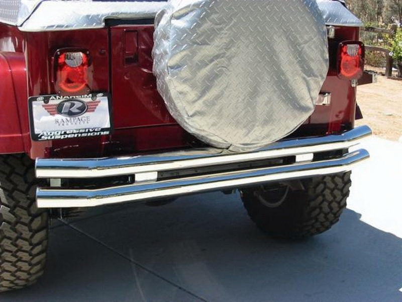 Load image into Gallery viewer, Rampage 1976-1983 Jeep CJ5 Double Tube Rear Bumper - Stainless
