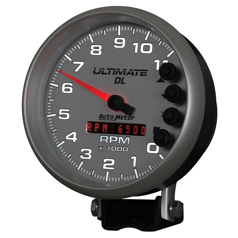 Load image into Gallery viewer, Autometer 5 inch Ultimate DL Playback Tachometer 11000 RPM - Silver
