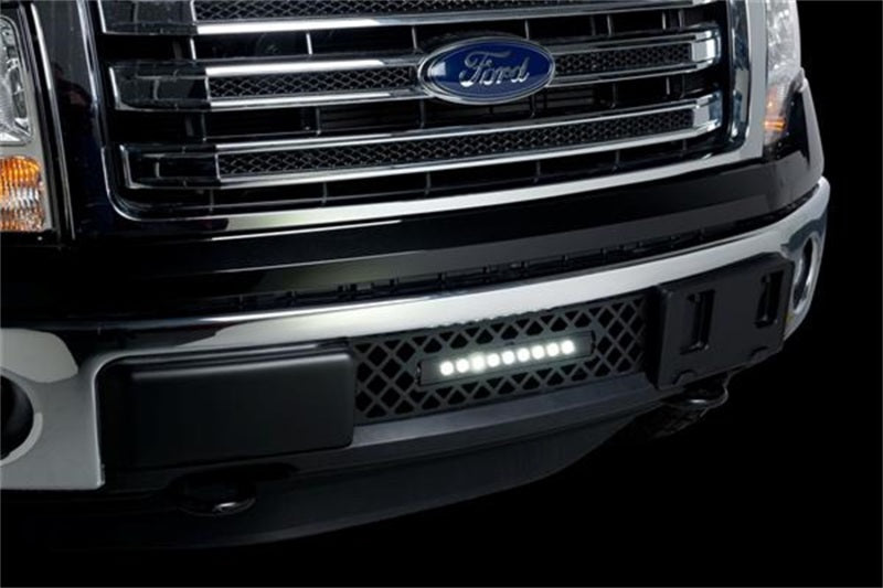 Load image into Gallery viewer, Putco 11-14 Ford F-150 - EcoBoost Bumper Grille Insert - Black SS Diamond w/ 10in Luminix Light Bar
