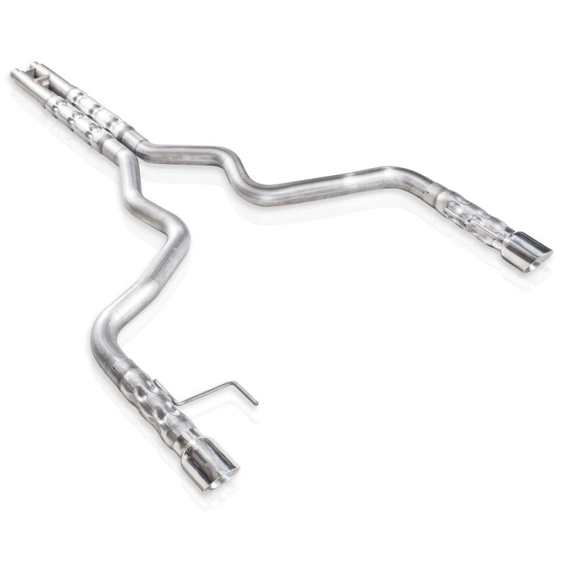 Load image into Gallery viewer, Stainless Works 2015-16 Mustang GT 3in Catback H-Pipe Retro Chambered Mufflers 2-1/2in Cores
