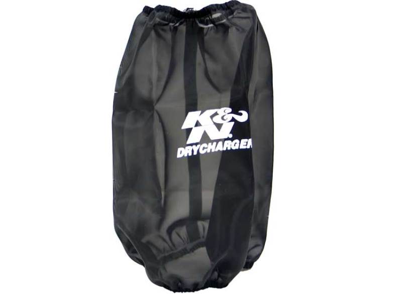 Load image into Gallery viewer, K&amp;N 6.625in Base ID / 5.25in Top ID / 9.5in H Round Tapered Black Drycharger Air Filter Wrap
