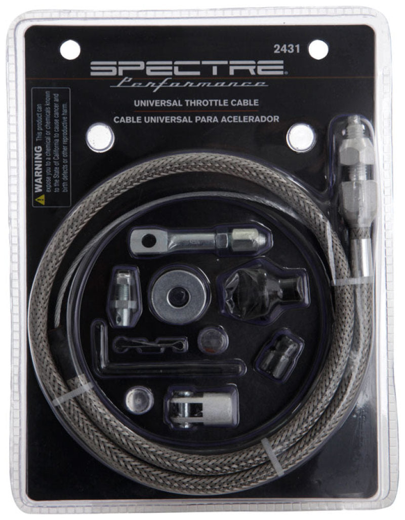 Load image into Gallery viewer, Spectre Throttle Cable w/Braided SS Housing - 3ft.
