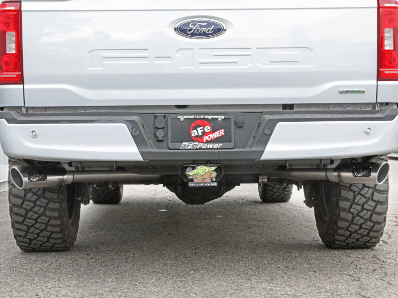 Load image into Gallery viewer, aFe Gemini XV 3in 304 SS Cat-Back Exhaust 2021 Ford F-150 V6 2.7L/3.5L (tt)/V8 5.0L w/ Polished Tips
