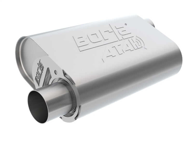 Load image into Gallery viewer, Borla CrateMuffler Stock SBF 289/302/FE BB ATAK 2.25in Offset 14inx4.35inx9in Oval Muffler
