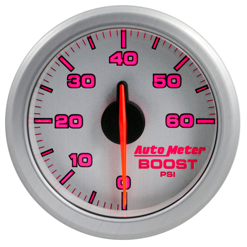 Load image into Gallery viewer, Autometer Airdrive 2-1/6in Boost Gauge 0-60 PSI - Silver
