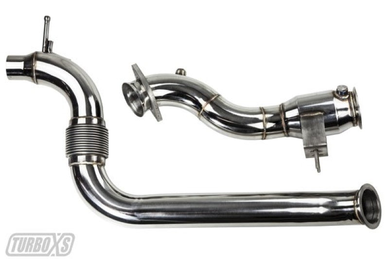 Load image into Gallery viewer, Turbo XS 2015+ Ford Mustang Ecoboost Downpipe w/ High Flow Catalytic Converter
