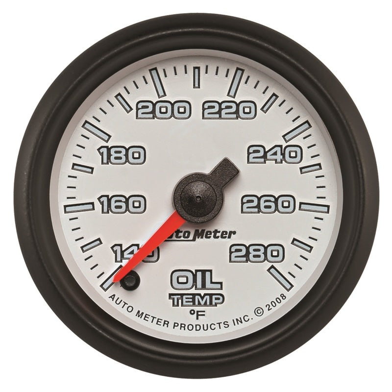 Load image into Gallery viewer, Autometer Pro-Cycle Gauge Oil Temp 2 1/16in 140-280f Digital Stepper Motor White
